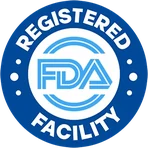Registered facility badge, a statement about the factory